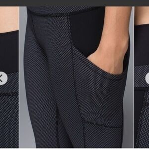 LuluLemon En Route Crop black leggings